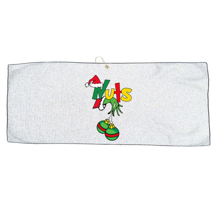 Chest Nuts Matching Chestnuts Funny Christmas Couples Nuts Large Microfiber Waffle Golf Towel