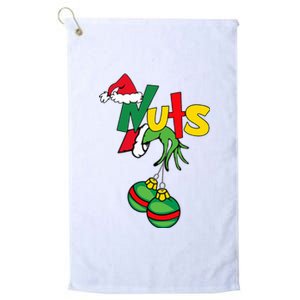 Chest Nuts Matching Chestnuts Funny Christmas Couples Nuts Platinum Collection Golf Towel