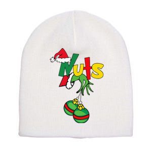 Chest Nuts Matching Chestnuts Funny Christmas Couples Nuts Short Acrylic Beanie