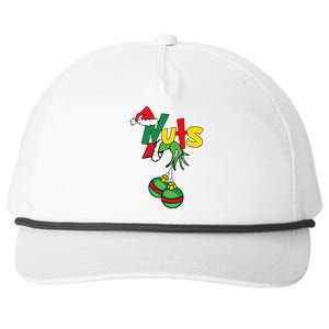 Chest Nuts Matching Chestnuts Funny Christmas Couples Nuts Snapback Five-Panel Rope Hat