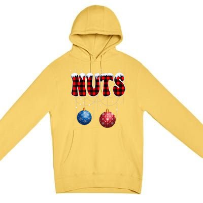 Chest Nuts Matching Chestnuts Funny Christmas Couples Nuts Premium Pullover Hoodie