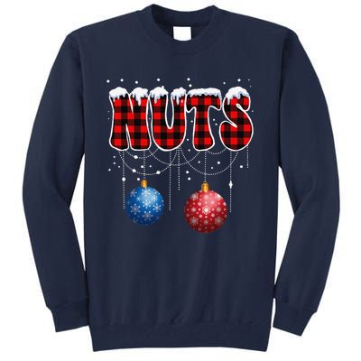 Chest Nuts Matching Chestnuts Funny Christmas Couples Nuts Tall Sweatshirt