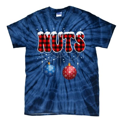 Chest Nuts Matching Chestnuts Funny Christmas Couples Nuts Tie-Dye T-Shirt