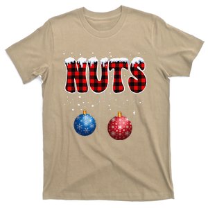 Chest Nuts Matching Chestnuts Funny Christmas Couples Nuts T-Shirt