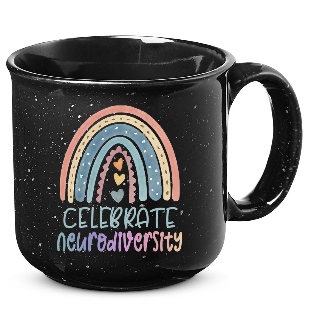 Celebrate Neurodiversity Mental Health Autism Awareness Cute Gift 15oz Campfire Ceramic Mug