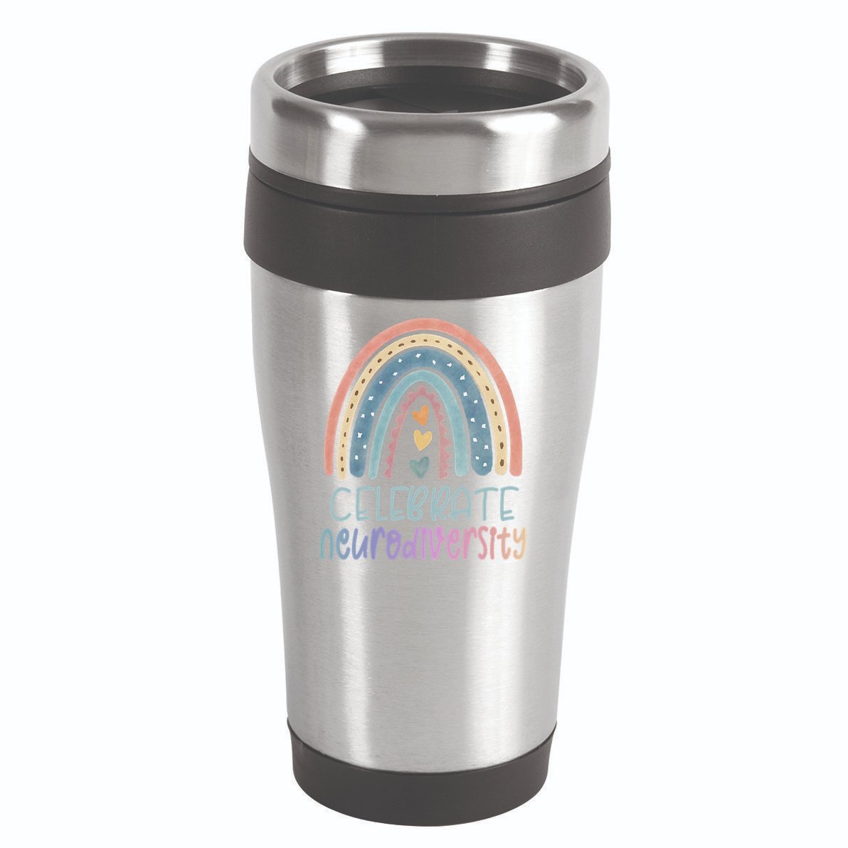 Celebrate Neurodiversity Mental Health Autism Awareness Cute Gift 16oz Travel Tumbler