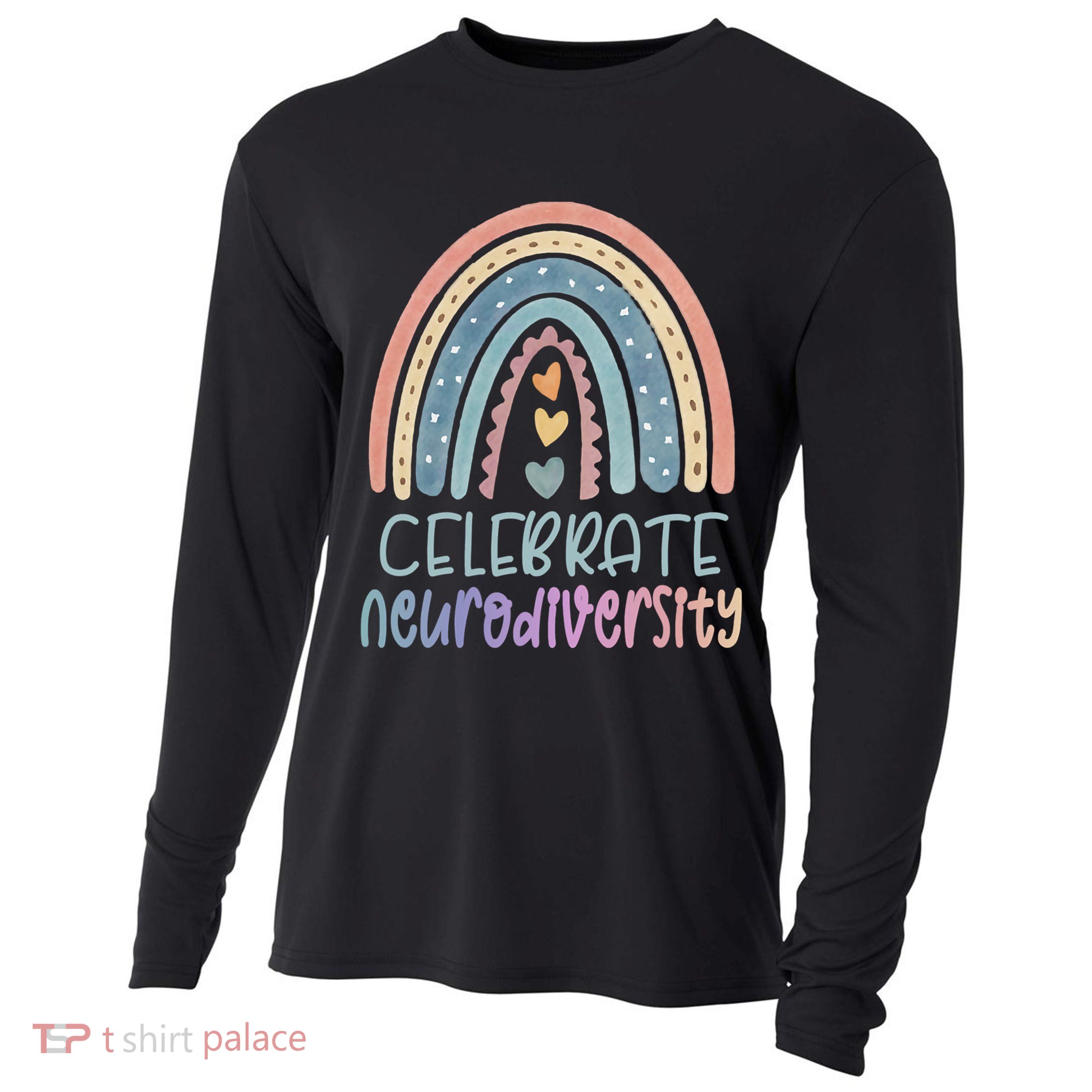 Celebrate Neurodiversity Mental Health Autism Awareness Cute Gift Cooling Performance Long Sleeve Crew