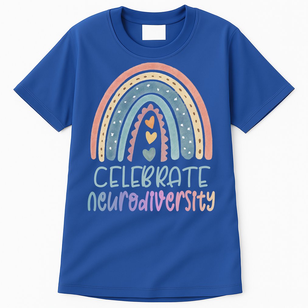 Celebrate Neurodiversity Mental Health Autism Awareness Cute Gift Tall T-Shirt