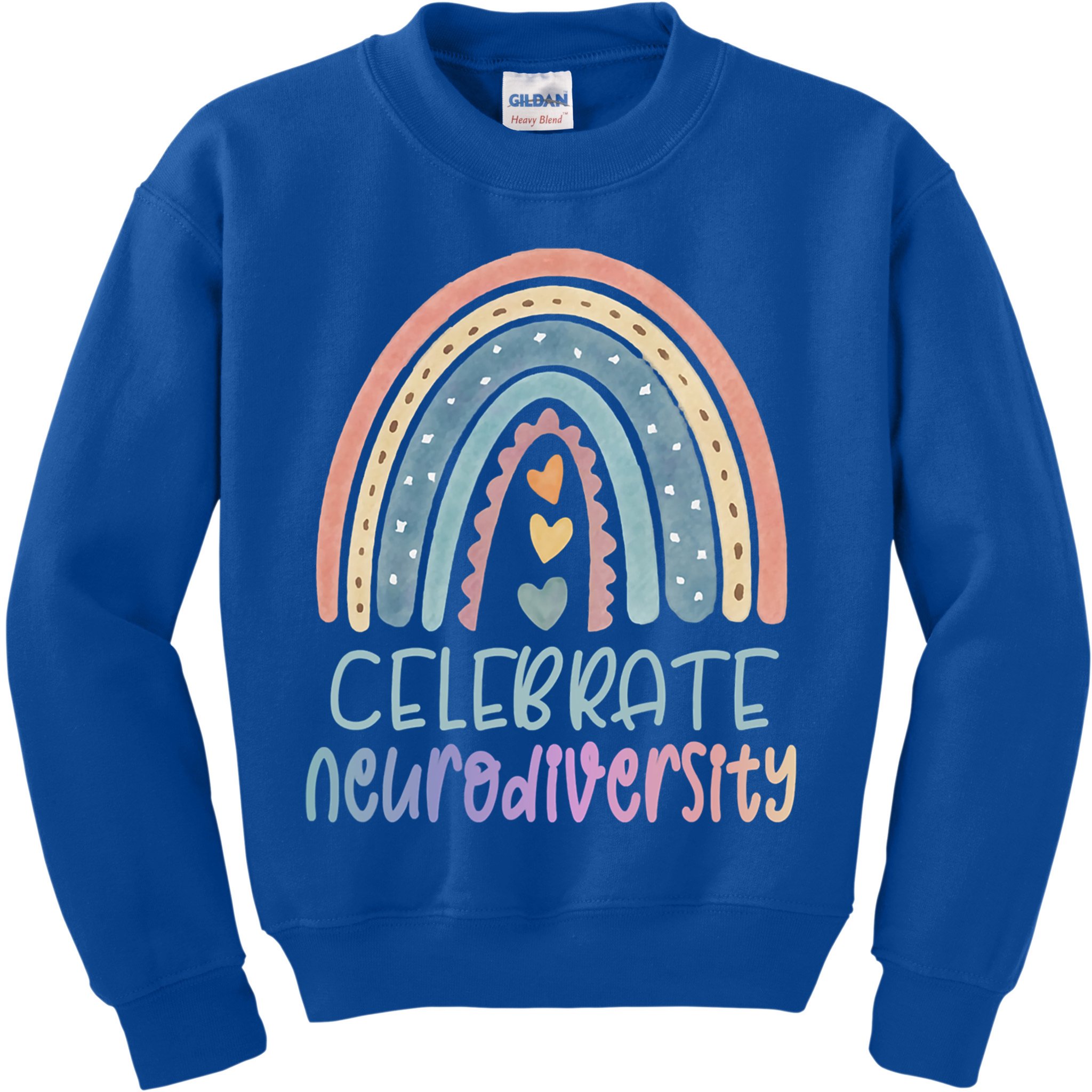 Celebrate Neurodiversity Mental Health Autism Awareness Cute Gift Kids Sweatshirt