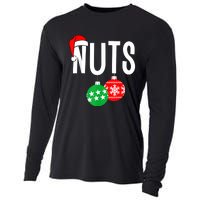 Chest Nuts Matching Chestnuts Funny Christmas Couples Nuts Cooling Performance Long Sleeve Crew