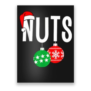 Chest Nuts Matching Chestnuts Funny Christmas Couples Nuts Poster