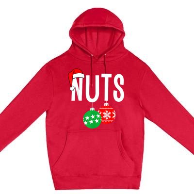 Chest Nuts Matching Chestnuts Funny Christmas Couples Nuts Premium Pullover Hoodie