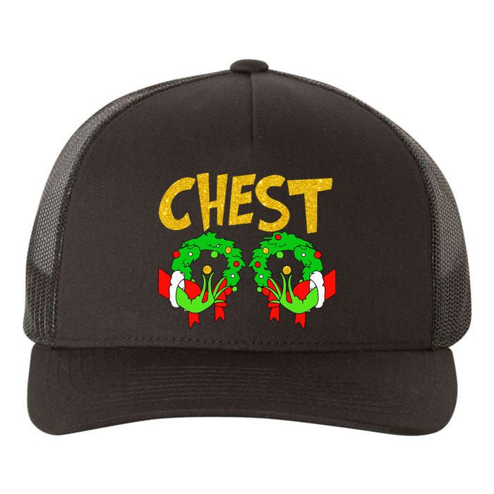 Chest Nuts Matching Chestnuts Funny Christmas Couples Chest Yupoong Adult 5-Panel Trucker Hat