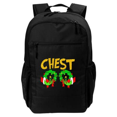 Chest Nuts Matching Chestnuts Funny Christmas Couples Chest Backpack