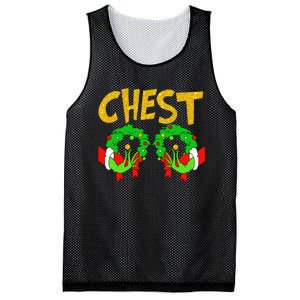 Chest Nuts Matching Chestnuts Funny Christmas Couples Chest Mesh Reversible Basketball Jersey Tank