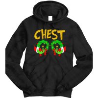 Chest Nuts Matching Chestnuts Funny Christmas Couples Chest Tie Dye Hoodie