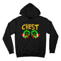 Chest Nuts Matching Chestnuts Funny Christmas Couples Chest Tall Hoodie