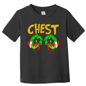 Chest Nuts Matching Chestnuts Funny Christmas Couples Chest Toddler T-Shirt