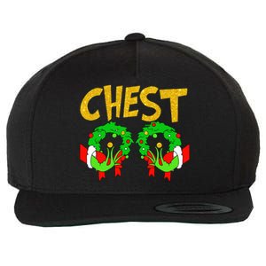 Chest Nuts Matching Chestnuts Funny Christmas Couples Chest Wool Snapback Cap