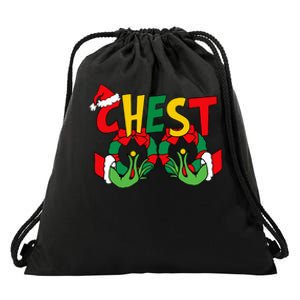 Chest Nuts Matching Chestnuts Funny Christmas Couples Nuts Drawstring Bag