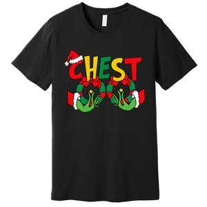 Chest Nuts Matching Chestnuts Funny Christmas Couples Nuts Premium T-Shirt