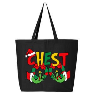 Chest Nuts Matching Chestnuts Funny Christmas Couples Nuts 25L Jumbo Tote