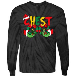 Chest Nuts Matching Chestnuts Funny Christmas Couples Nuts Tie-Dye Long Sleeve Shirt