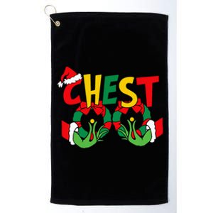 Chest Nuts Matching Chestnuts Funny Christmas Couples Nuts Platinum Collection Golf Towel