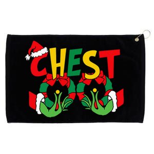 Chest Nuts Matching Chestnuts Funny Christmas Couples Nuts Grommeted Golf Towel