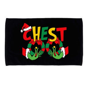 Chest Nuts Matching Chestnuts Funny Christmas Couples Nuts Microfiber Hand Towel