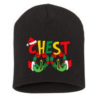 Chest Nuts Matching Chestnuts Funny Christmas Couples Nuts Short Acrylic Beanie