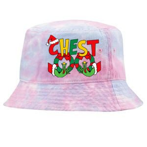 Chest Nuts Matching Chestnuts Funny Christmas Couples Nuts Tie-Dyed Bucket Hat