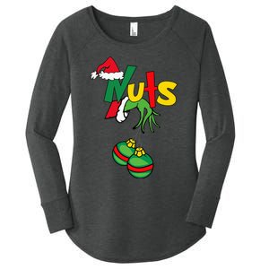 Chest Nuts Matching Chestnuts Funny Christmas Couples Nuts Women's Perfect Tri Tunic Long Sleeve Shirt