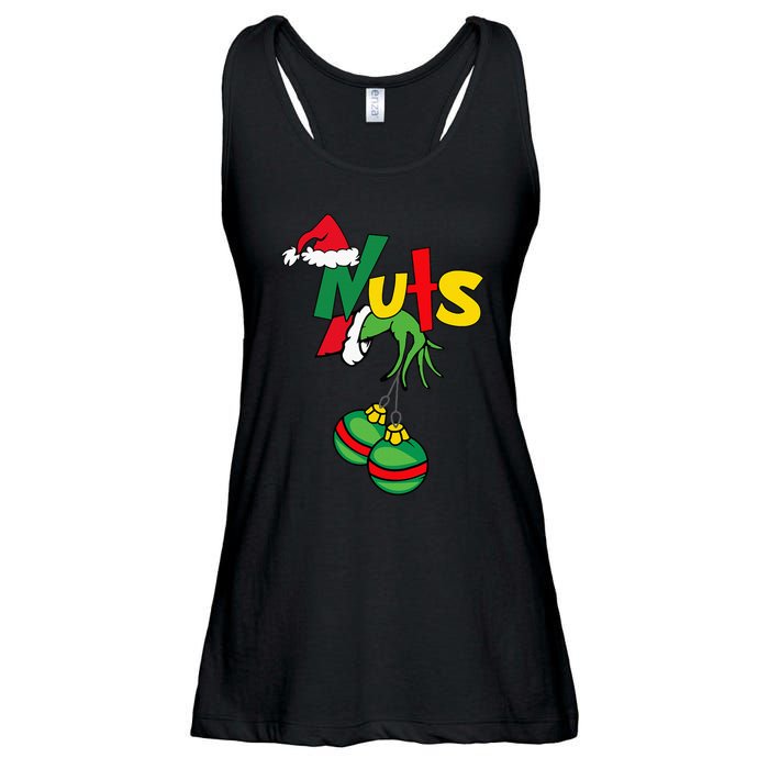 Chest Nuts Matching Chestnuts Funny Christmas Couples Nuts Ladies Essential Flowy Tank