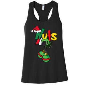 Chest Nuts Matching Chestnuts Funny Christmas Couples Nuts Women's Racerback Tank