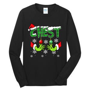 Chest Nuts Matching Chestnuts Christmas Snow Couples Tall Long Sleeve T-Shirt