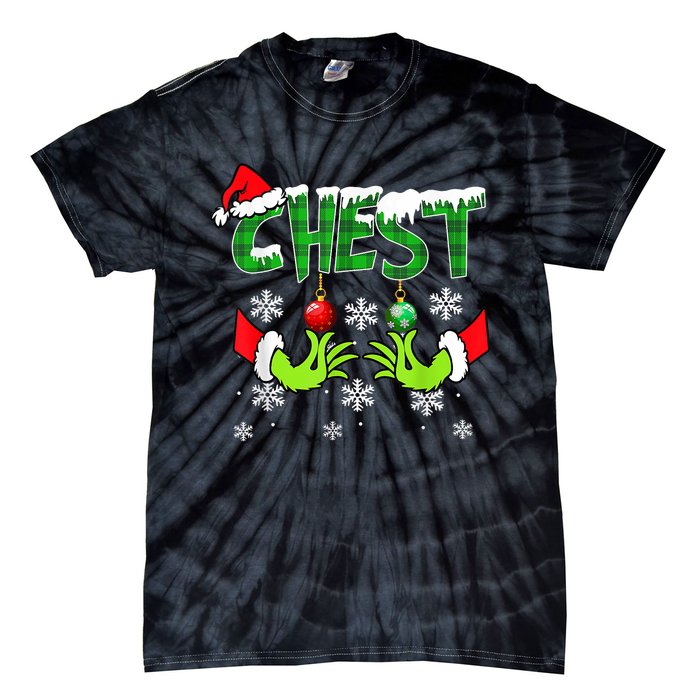 Chest Nuts Matching Chestnuts Christmas Snow Couples Tie-Dye T-Shirt