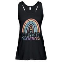 CELEBRATE NEURODIVERSITY Mental Health Autism Awareness Ladies Essential Flowy Tank