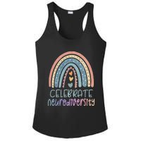 CELEBRATE NEURODIVERSITY Mental Health Autism Awareness Ladies PosiCharge Competitor Racerback Tank