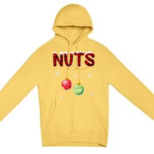 Chest Nuts Matching Chestnuts Funny Christmas Couples Nuts Gift Premium Pullover Hoodie