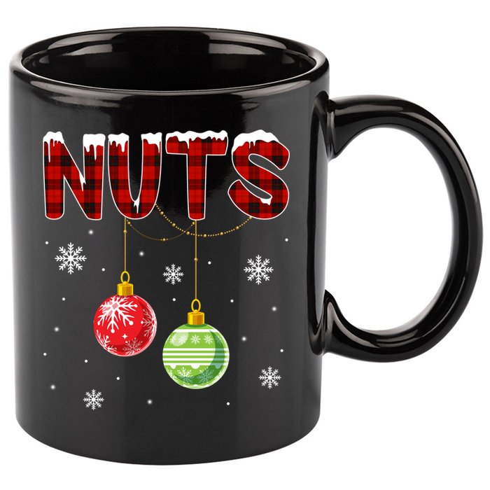 Chest Nuts Matching Chestnuts Funny Christmas Couples Nuts Gift 11oz C Handle Ceramic Mug