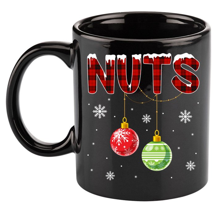 Chest Nuts Matching Chestnuts Funny Christmas Couples Nuts Gift 11oz C Handle Ceramic Mug