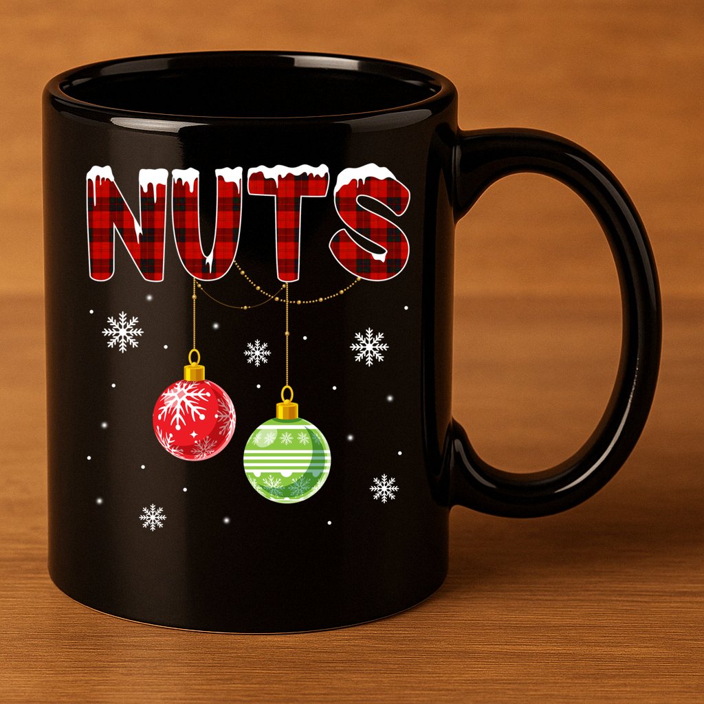 Chest Nuts Matching Chestnuts Funny Christmas Couples Nuts Gift 11oz C Handle Ceramic Mug
