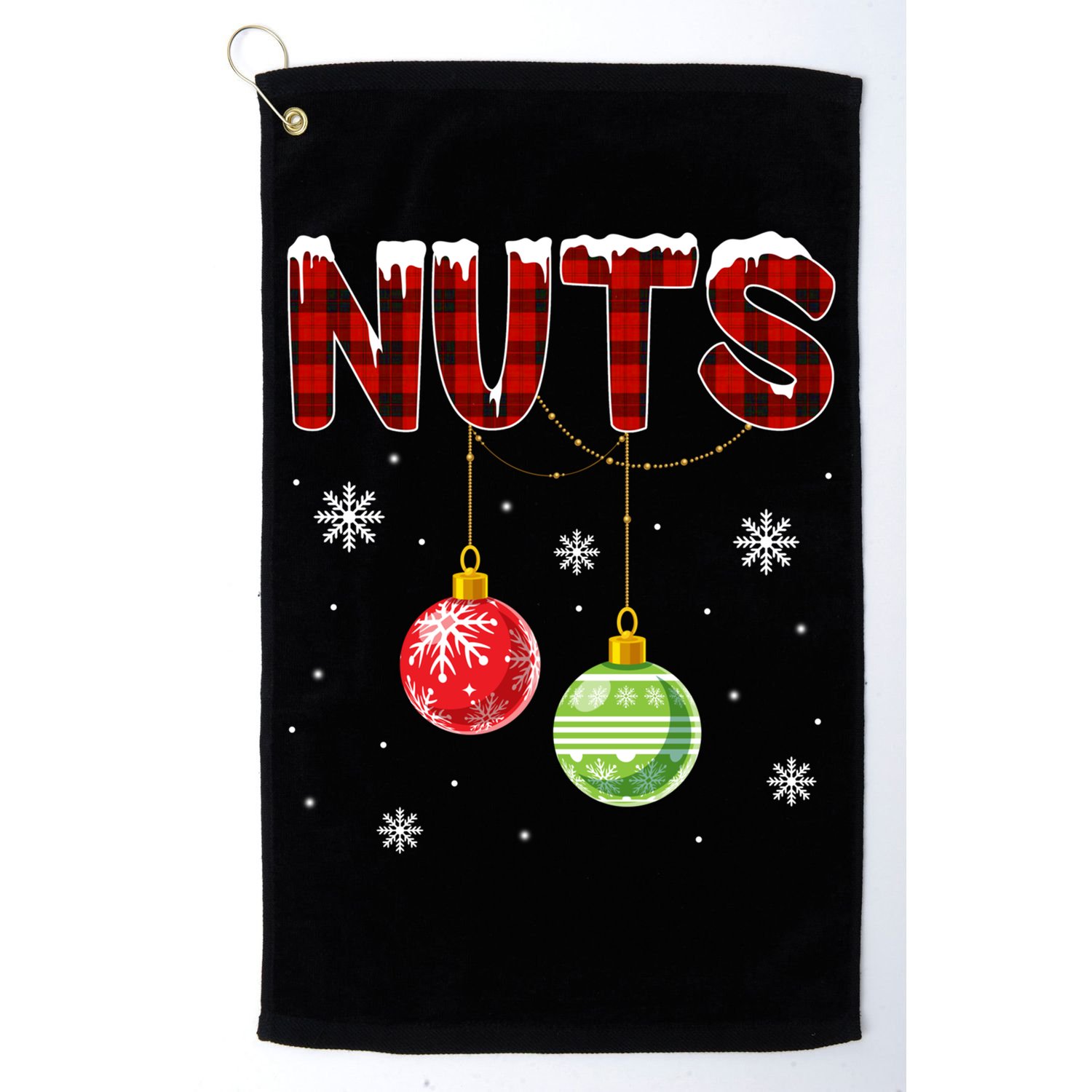 Chest Nuts Matching Chestnuts Funny Christmas Couples Nuts Gift Golf Towel