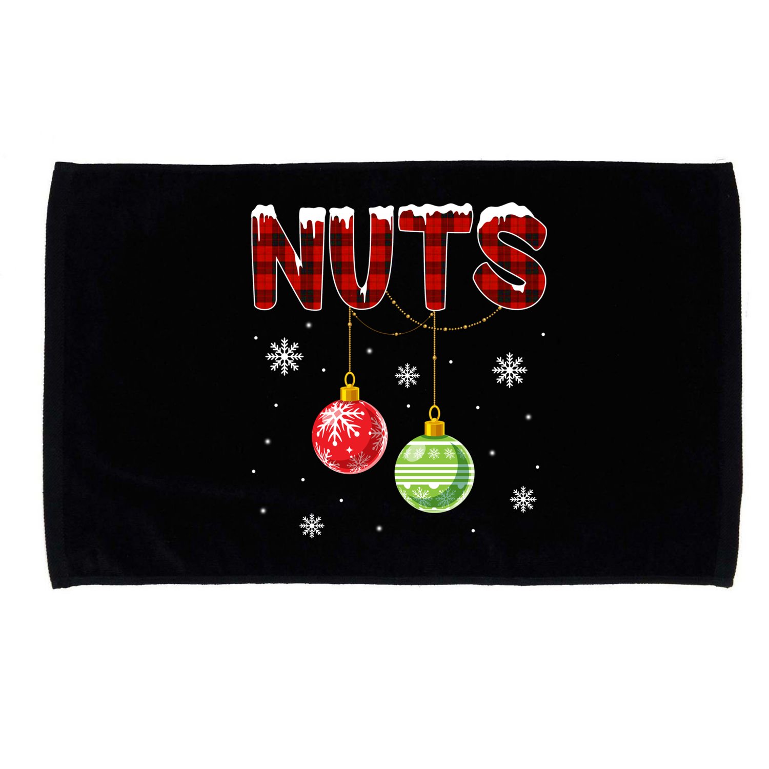 Chest Nuts Matching Chestnuts Funny Christmas Couples Nuts Gift Microfiber Hand Towel