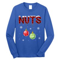 Chest Nuts Matching Chestnuts Funny Christmas Couples Nuts Gift Long Sleeve Shirt