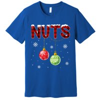 Chest Nuts Matching Chestnuts Funny Christmas Couples Nuts Gift Premium T-Shirt