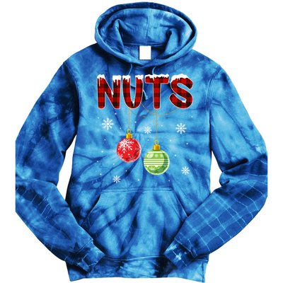 Chest Nuts Matching Chestnuts Funny Christmas Couples Nuts Gift Tie Dye Hoodie