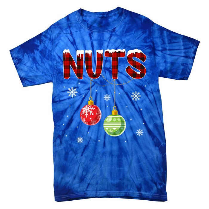 Chest Nuts Matching Chestnuts Funny Christmas Couples Nuts Gift Tie-Dye T-Shirt