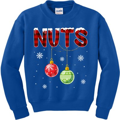 Chest Nuts Matching Chestnuts Funny Christmas Couples Nuts Gift Kids Sweatshirt